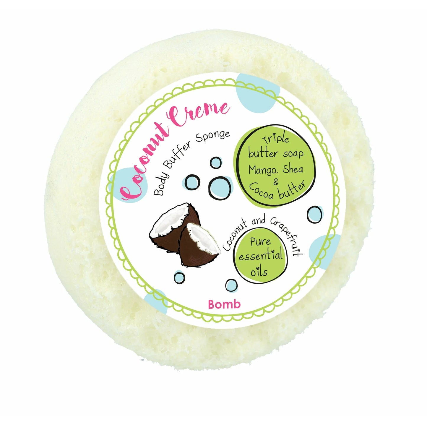 Coconut Creme Body Buffer Sponge