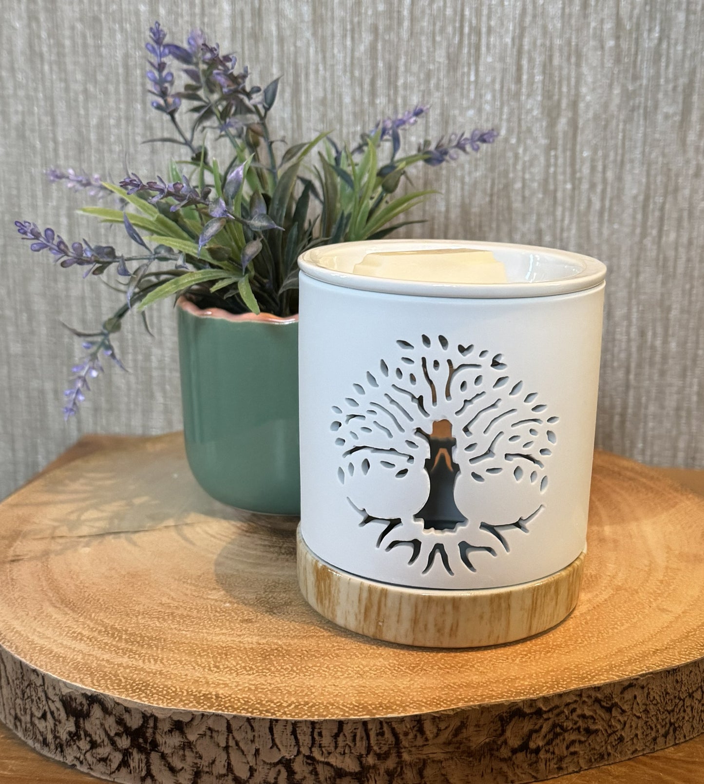 White Tree of Life cut out wax warmer