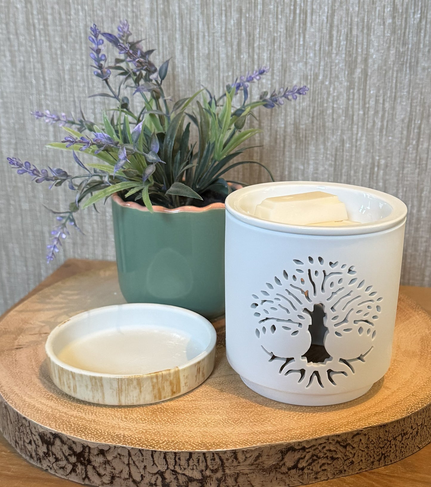 White Tree of Life cut out wax warmer