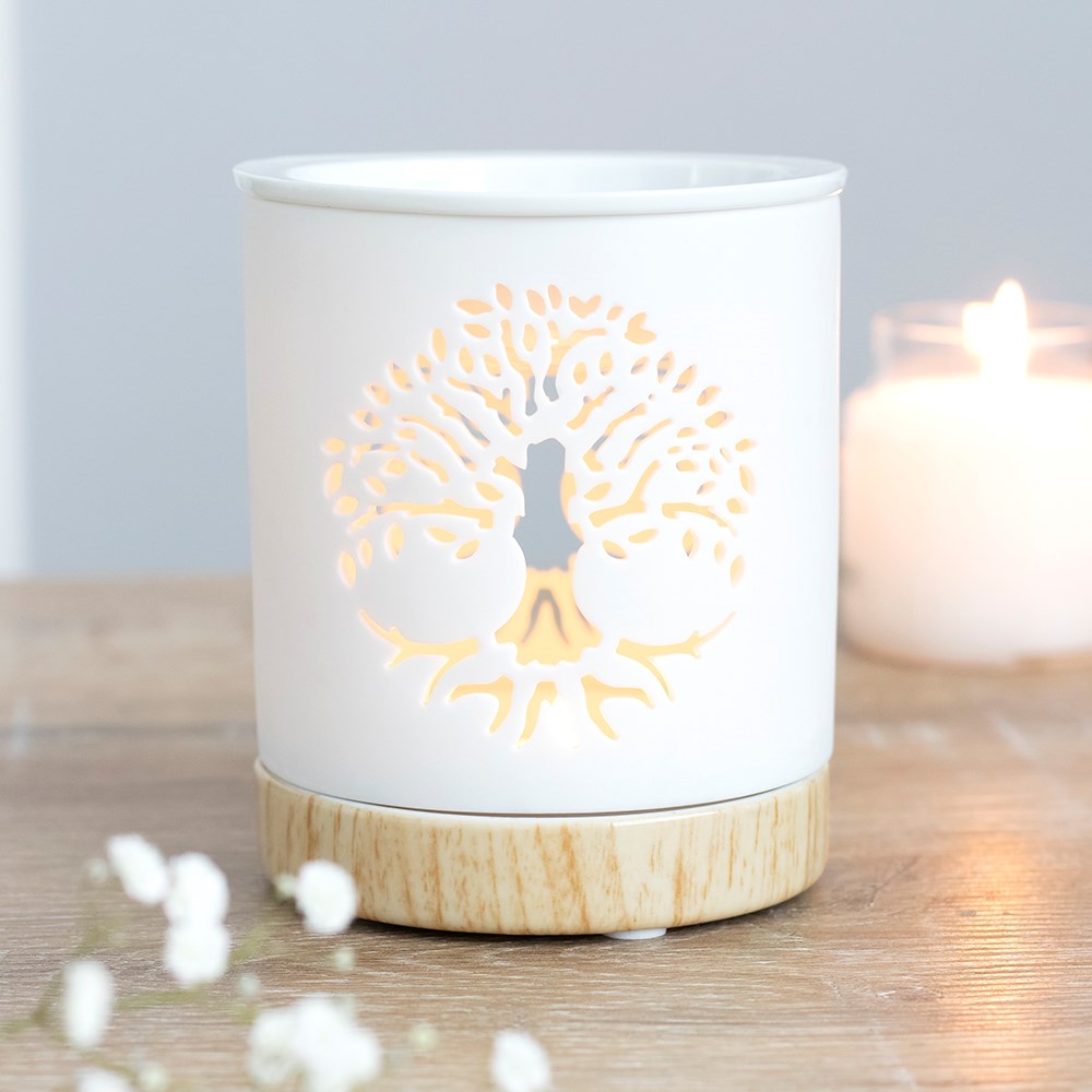 White Tree of Life cut out wax warmer