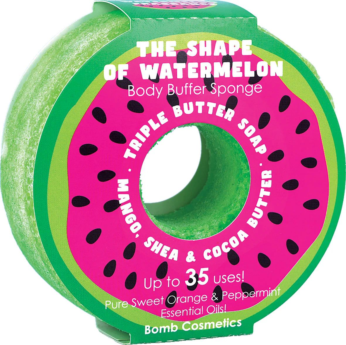The Shape of Watermelon Body Buffer Sponge