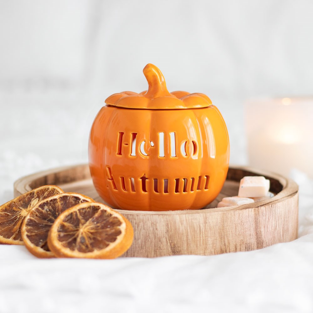 'Hello Autumn' Pumpkin Wax Warmer