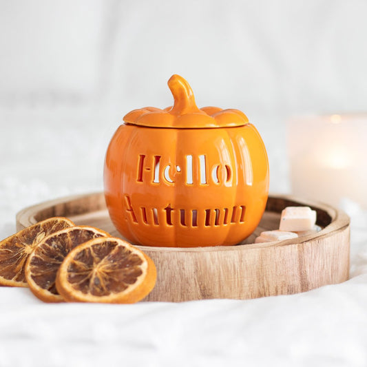 'Hello Autumn' Pumpkin Wax Warmer