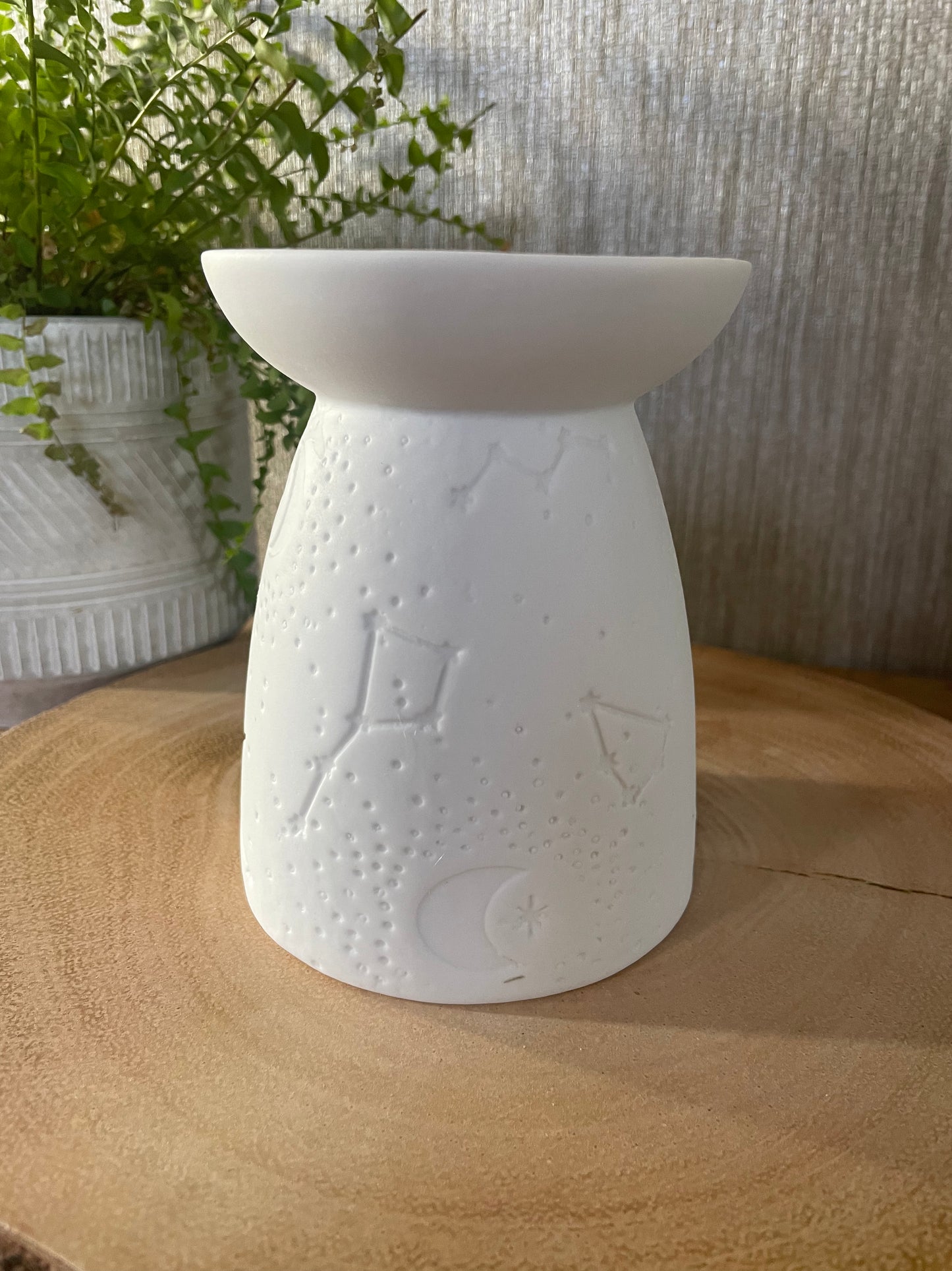 White Ceramic Constellation Wax Warmer