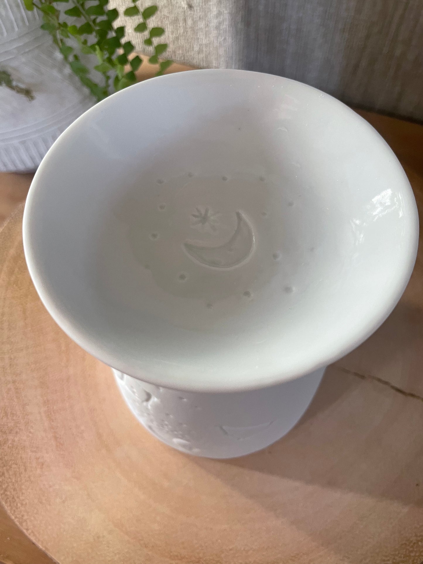 White Ceramic Constellation Wax Warmer