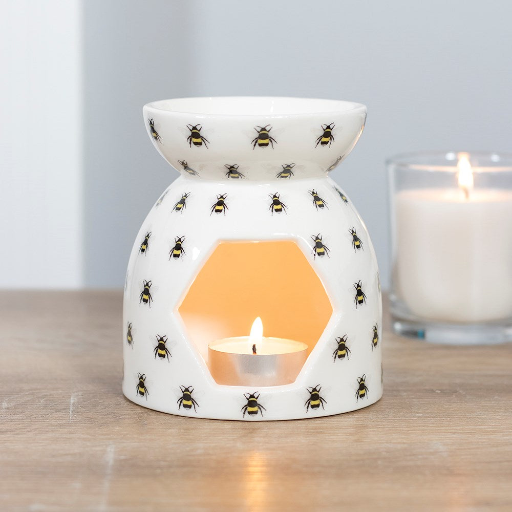 All Over Bee Print Wax Warmer