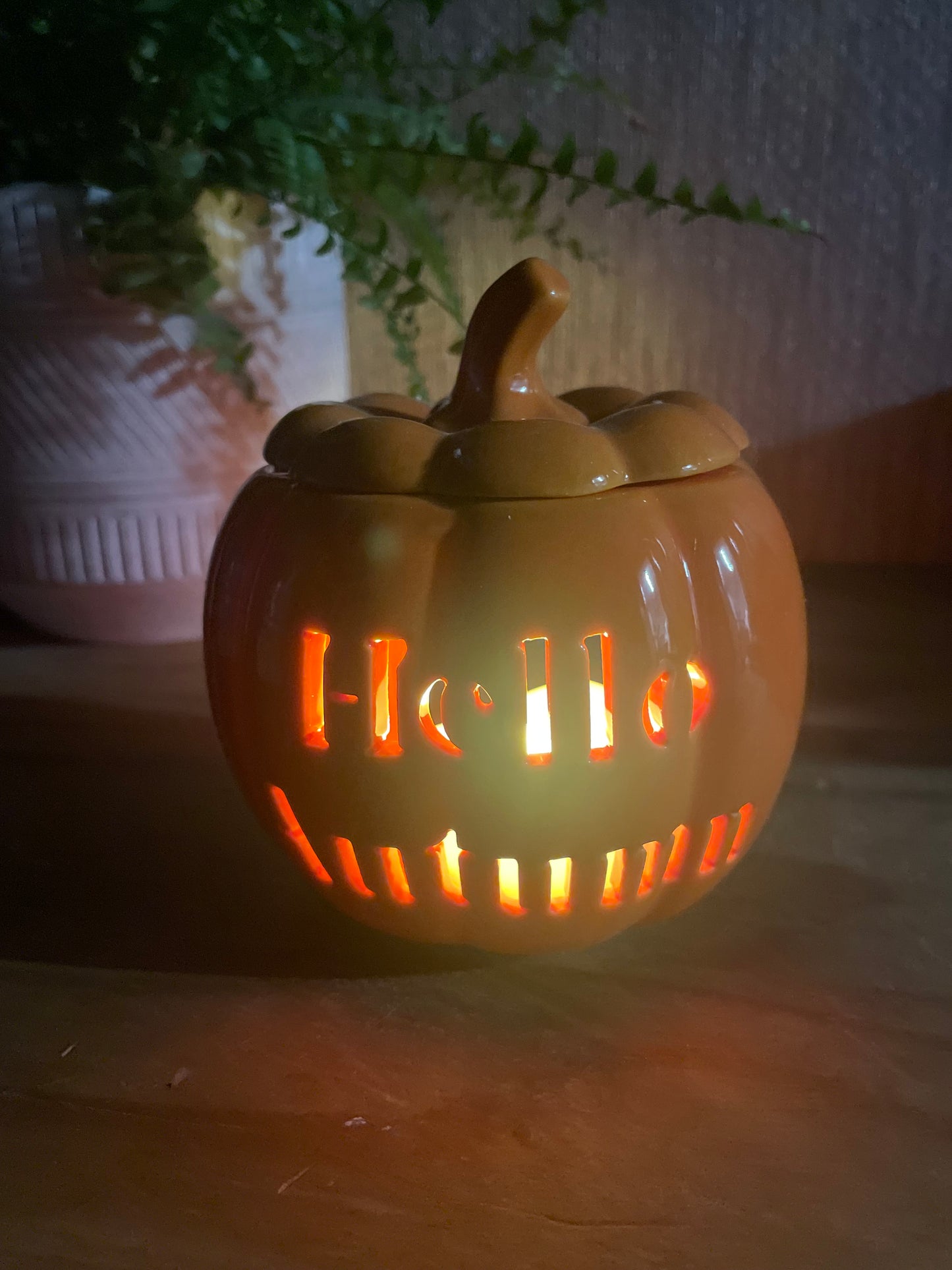 'Hello Autumn' Pumpkin Wax Warmer