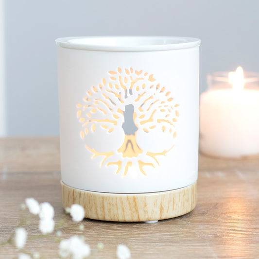White Tree of Life cut out wax warmer